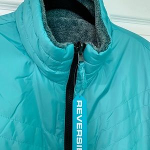 Free Country Reversible Women’s Jacket, Teal Sz 1X
